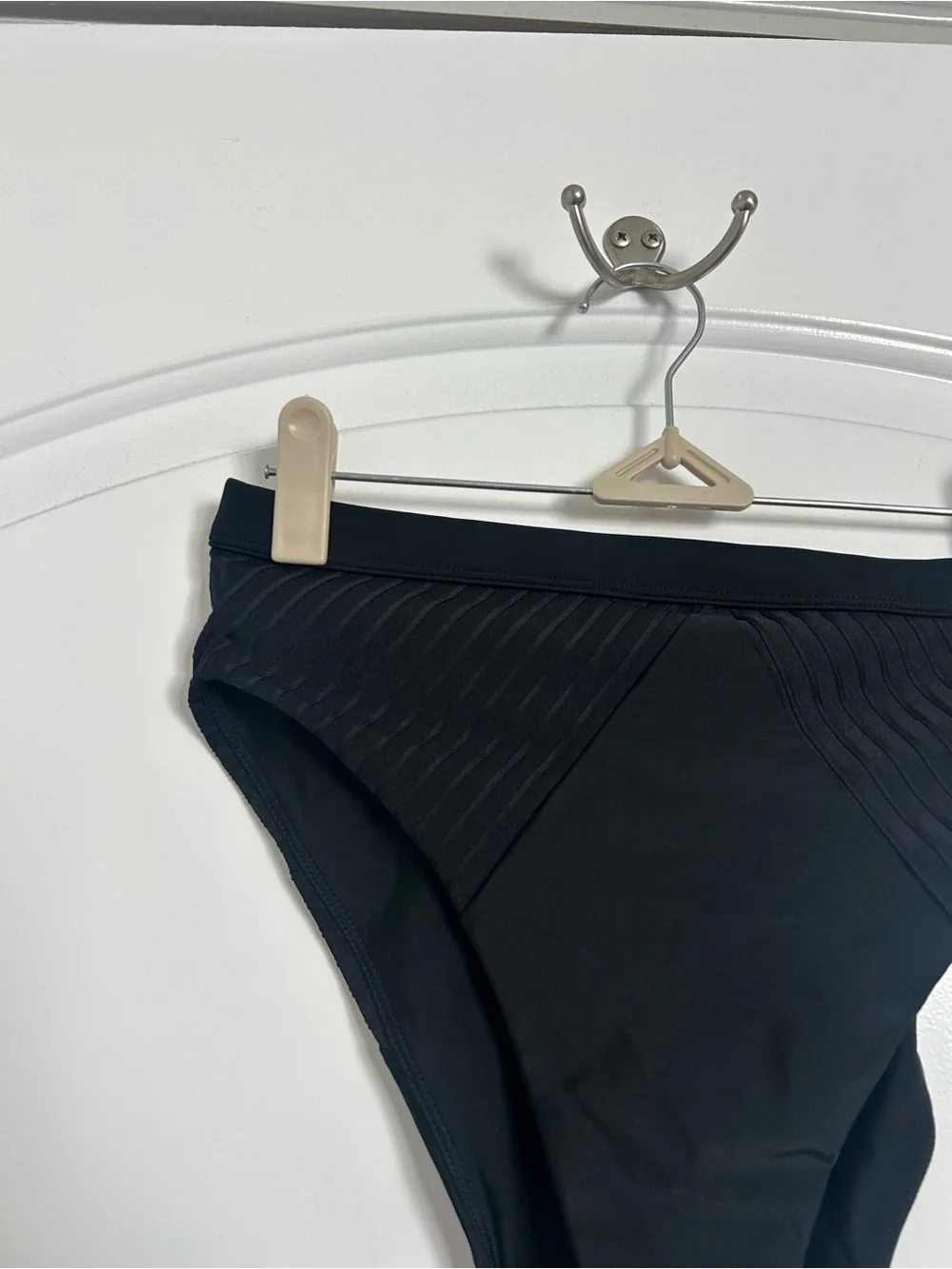 Lovers and Friends High-Cut Ribbed Black Bikini Bottom Size M vacation beach - Picture 4 of 10